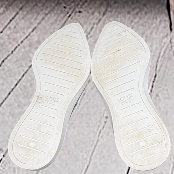 Louise et Cie Celete Black Off White Trim Point Toe Slip on Flats US 7 (E37.5) - Picture 8 of 10